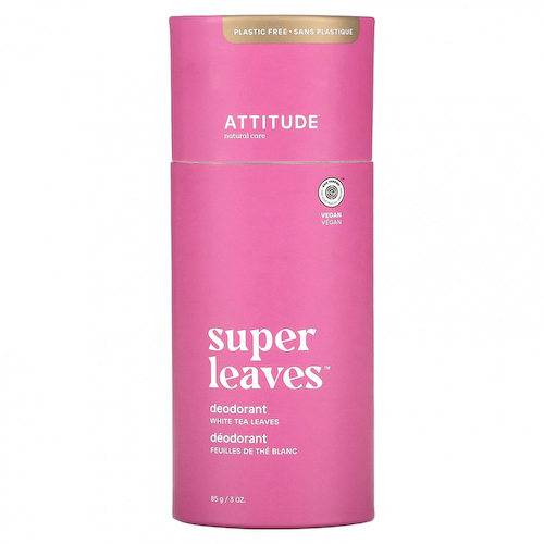 ATTITUDE, Super Leaves, дезодорант, листья белого чая, 85 г (3 унции) #1