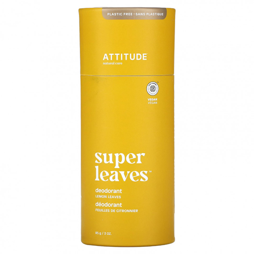 ATTITUDE, Super Leaves, дезодорант, листья лимона, 85 г (3 унции) #1