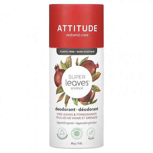 ATTITUDE, Super Leaves, дезодорант, листья винограда и гранат, 85 г (3 унции) #1