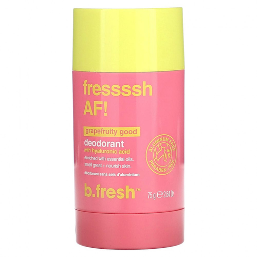 b.fresh, Дезодорант с гиалуроновой кислотой, Fressssh AF! Грейпфрут, 75 г (2,64 унции) #1