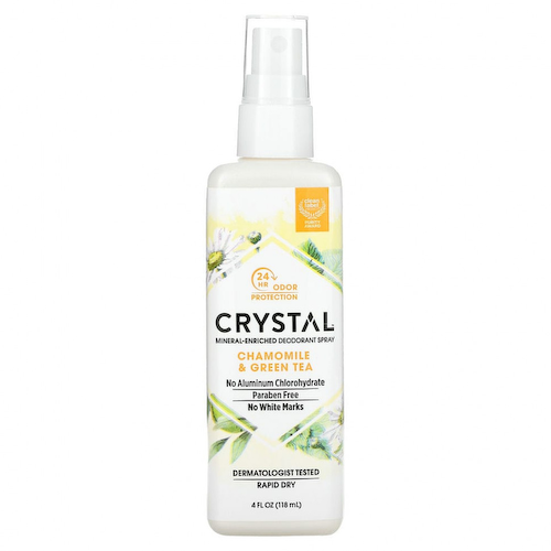 Crystal Body Deodorant, Минеральный дезодорант-спрей с ромашкой и зеленым чаем, 118 мл (4 жидких унции) #1