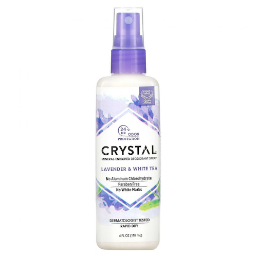 Crystal Body Deodorant, Минеральный дезодорант-спрей с лавандой и белым чаем, 118 мл (4 жидких унции) #1