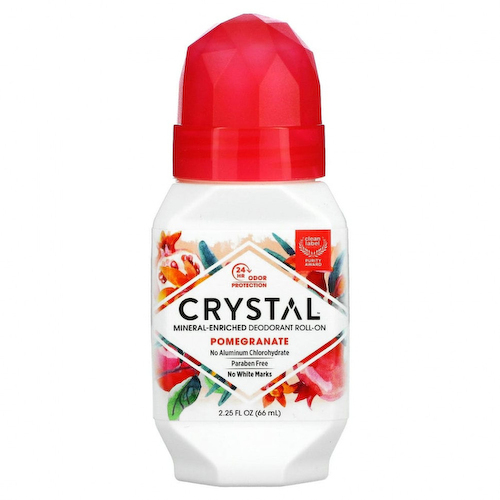 Crystal Body Deodorant, Натуральный шариковый дезодорант с гранатом, 2,25 жидкой унции (66 мл) #1