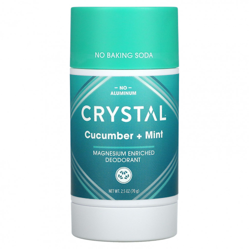 Crystal Body Deodorant, Обогащенный магнием дезодорант, огурец и мята, 70 г (2,5 унции) #1