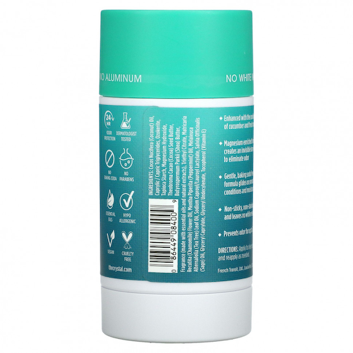 Crystal Body Deodorant, Обогащенный магнием дезодорант, огурец и мята, 70 г (2,5 унции) #1