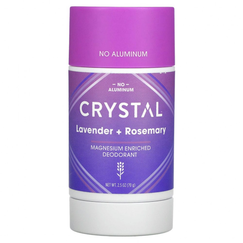Crystal Body Deodorant, Обогащенный магнием дезодорант, лаванда и розмарин, 70 г (2,5 унции) #1