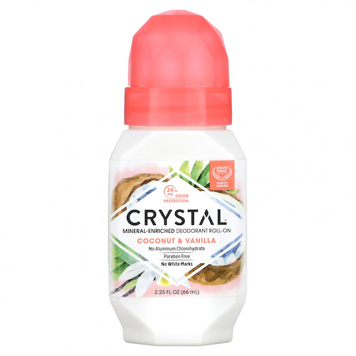 Crystal Body Deodorant, Шариковый дезодорант с минералами, с кокосом и ванилью, 66 мл (2,25 жидк. Унции) #1