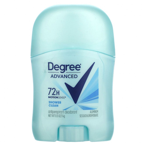 Degree, Advanced, MotionSense, 72 часа, дезодорант-антиперспирант, очищение для душа, 14 г (0,5 унции) #1
