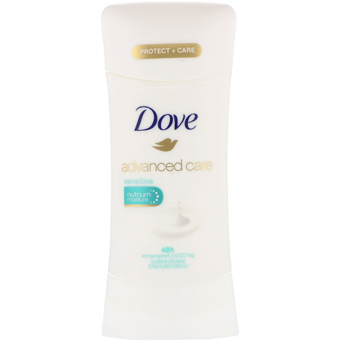 Dove, Advanced Care, дезодорант-антиперспирант, для чувствительной кожи, 74 г (2,6 унции) #1