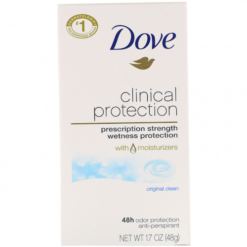 Dove, Clinical Protection, дезодорант-антиперспирант Prescription Strength, аромат «Оригинальный», 48 г #1