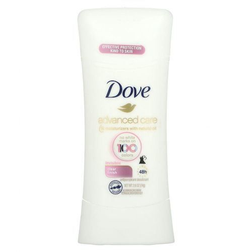 Dove, Дезодорант-антиперспирант Advanced Care, невидимый, «Прозрачное покрытие», 74 г #1
