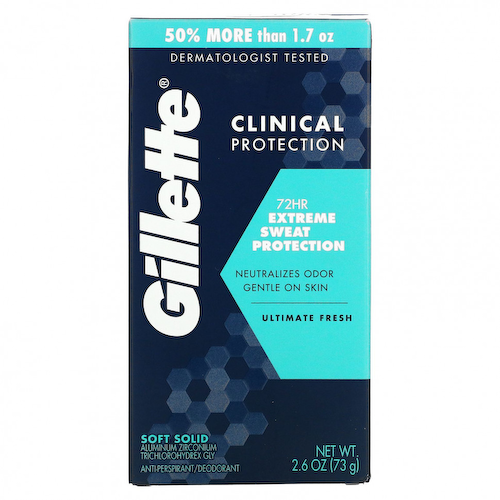 Gillette, Мягкий твердый дезодорант, максимальная свежесть, 73 г (2,6 унции) #1