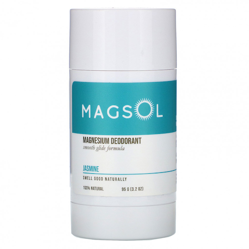 Magsol, Магниевый дезодорант, жасмин, 3,2 унции (95 г) #1