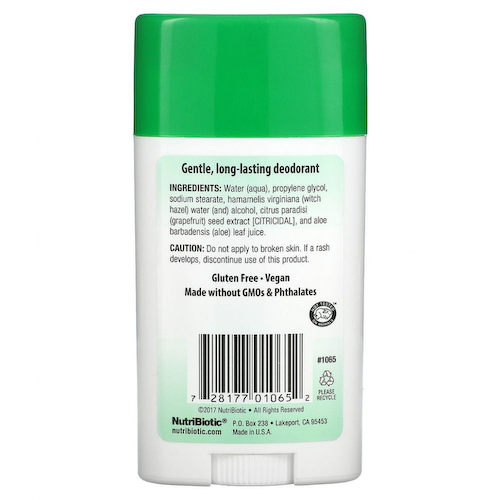 NutriBiotic, дезодорант, без запаха, 75 г (2,6 унции) #1
