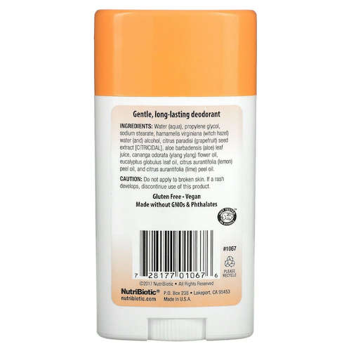 NutriBiotic, дезодорант, дыня с манго, 75 г (2,6 унции) #1