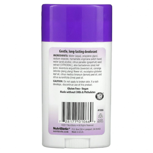 NutriBiotic, Дезодорант, лаванда, 75 г (2,6 унции) #1