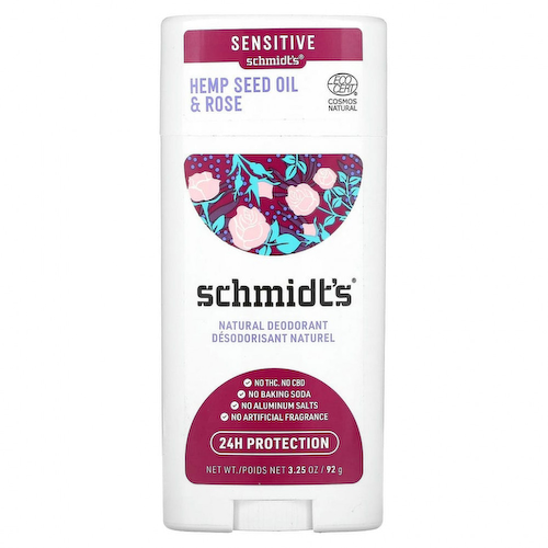 Schmidt's, Натуральный дезодорант, формула для чувствительной кожи, роза и черный перец, 92 г (3,25 унции) #1