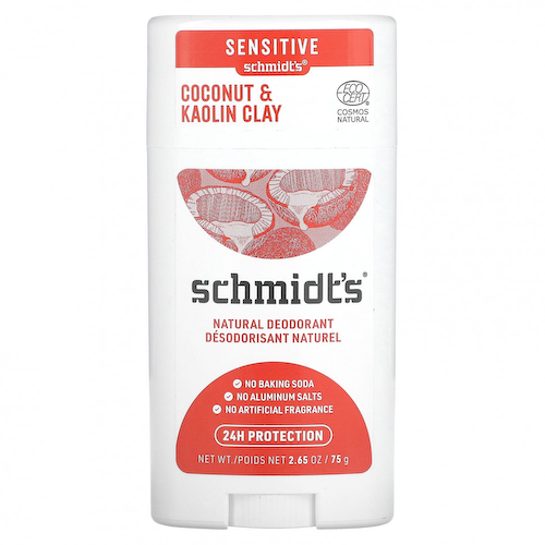 Schmidt's, Натуральный дезодорант, кокос и каолиновая глина, 75 г (2,65 унции) #1