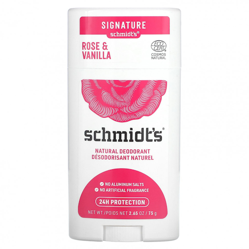 Schmidt's, Натуральный дезодорант, роза и ваниль, 75 г (2,65 унции) #1