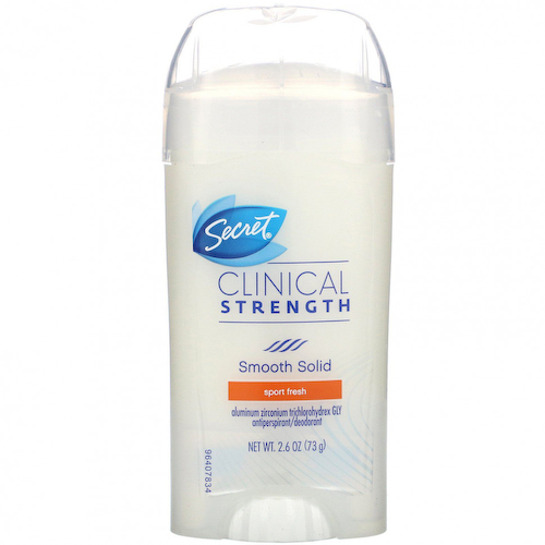 Secret, Clinical Strength, антиперспирант / дезодорант, мягкое вещество, Sport Fresh, 73 г (2,6 унции) #1