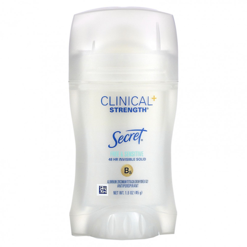 Secret, Clinical + Strength, антиперспирант, свободный и чувствительный, 45 г (1,6 унции) #1