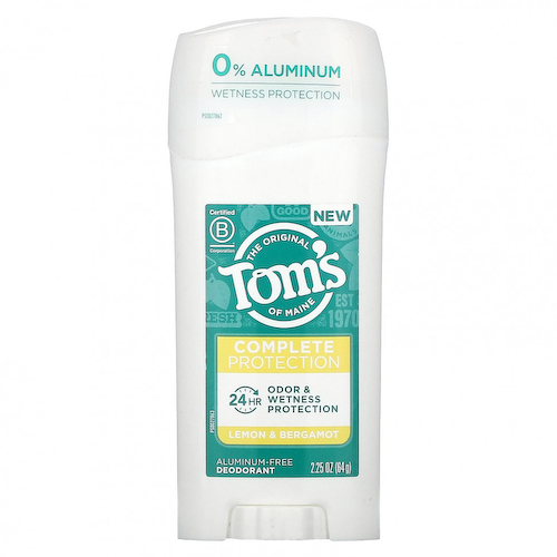 Tom's of Maine, Дезодорант без алюминия, лимон и бергамот, 64 г (2,25 унции) #1