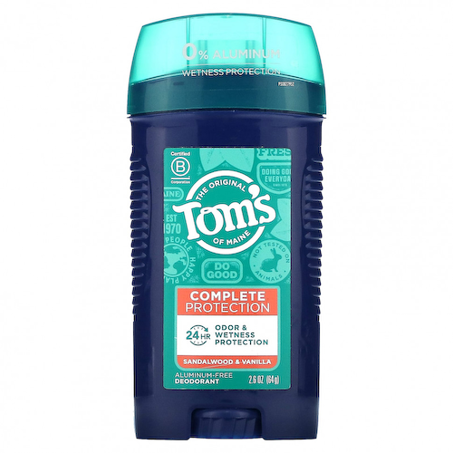 Tom's of Maine, Дезодорант для комплексной защиты, без алюминия, сандаловое дерево и ваниль, 64 г (2,6 унции) #1