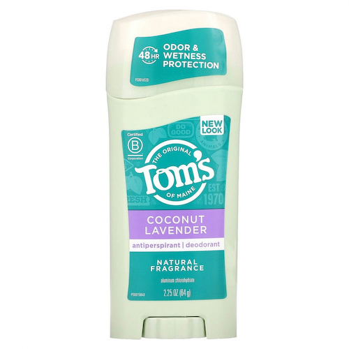 Tom's of Maine, Дезодорант-антиперспирант, кокос и лаванда, 64 г (2,25 унции) #1