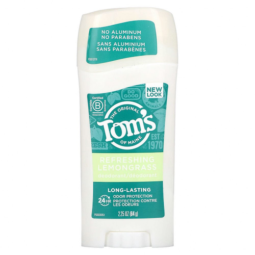 Tom's of Maine, натуральный дезодорант длительного действия, освежающий лемонграсс, 64 г (2,25 унции) #1