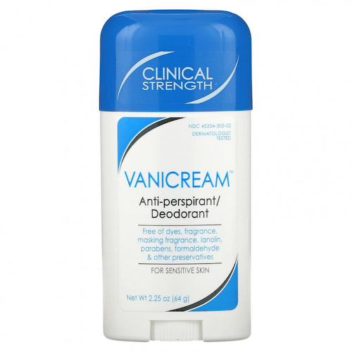 Vanicream, Антиперспирант / дезодорант, для чувствительной кожи, без отдушек, 2,25 унции (64 г) #1