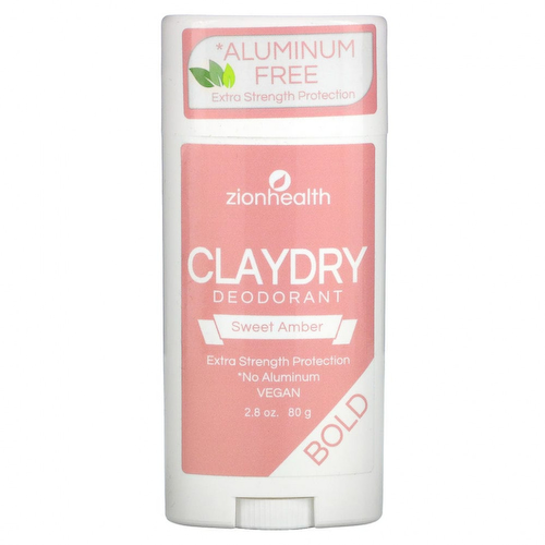 Zion Health, Bold, глиняный сухой дезодорант, сладкая амбра, 80 г (2,8 унции) #1