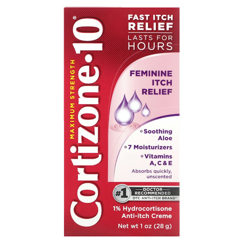 Cortizone 10, Maximum Strength, женское средство для снятия зуда, 28 г (1 унция) #1