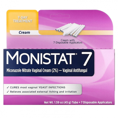 Monistat, 7-дневный лечебный крем, 7 одноразовых аппликаторов + тюбик 45 г (1,59 унции) #1