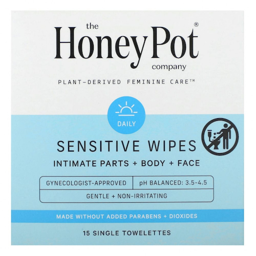 The Honey Pot Company, Салфетки Sensitive, 15 отдельных салфеток #1