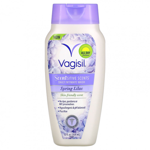 Vagisil, Scentsitive Scents, ежедневное средство для интимной гигиены, весенняя сирень, 354 мл (12 жидк. Унций) #1