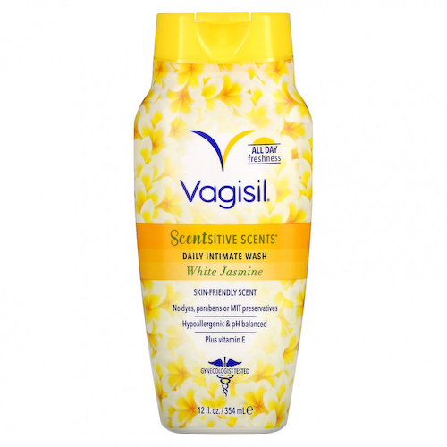Vagisil, Scentsitive Scents, ежедневное средство для интимной гигиены, белый жасмин, 354 мл (12 жидк. Унций) #1