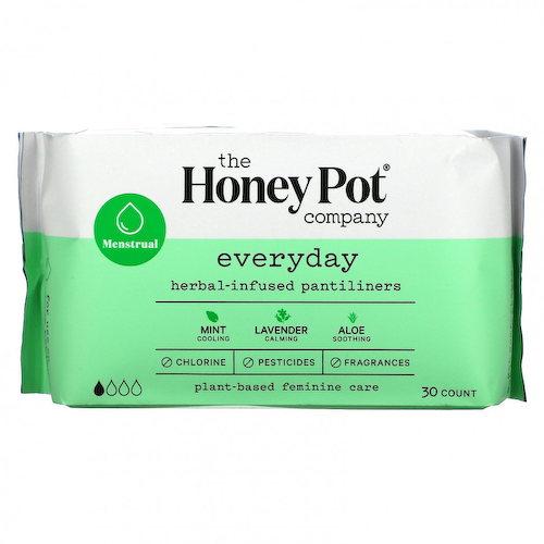 The Honey Pot Company, Herbal-Infused Pantiliners, Everyday, 30 Count #1