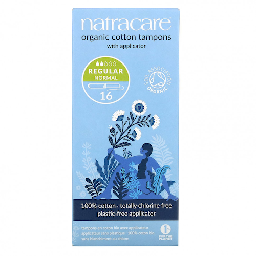 Natracare, тампоны из органического хлопка с аппликатором, обычные,16 штук #1