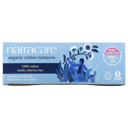 Natracare, Тампоны из органического хлопка, Супер плюс, 20 тампонов #1
