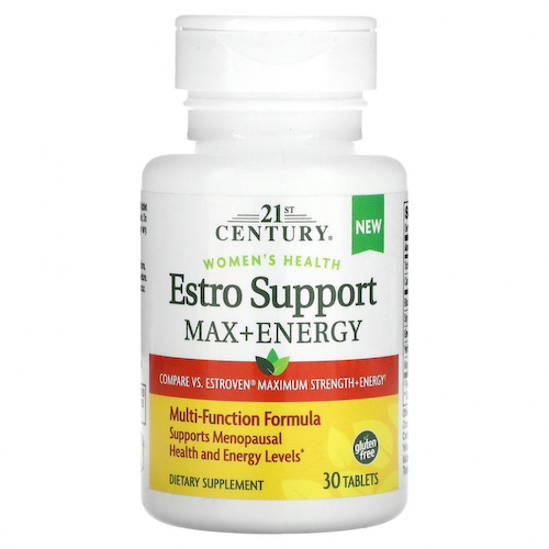 21st Century, Women's Health, Estro Support Max + Energy, 30 таблеток #1