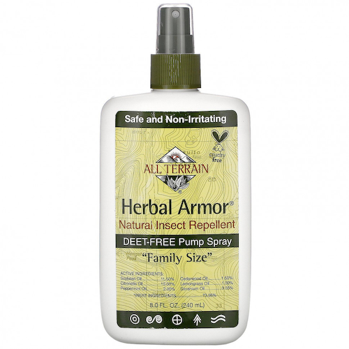 All Terrain, Herbal Armor, натуральный спрей от насекомых, без ДЭТА, 240 мл (8,0 жидк. унции) #1
