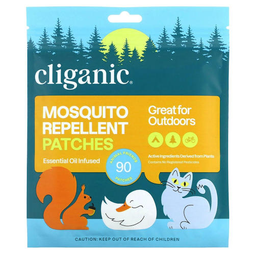 Cliganic, Патчи от комаров, с эфирным маслом, 90 шт. #1