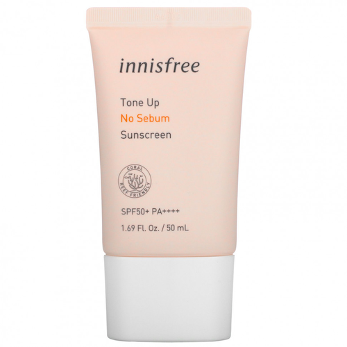 Innisfree, Tone Up No Sebum, солнцезащитное средство, SPF50 + PA ++++, 50 мл (1,69 жидк. Унции) #1