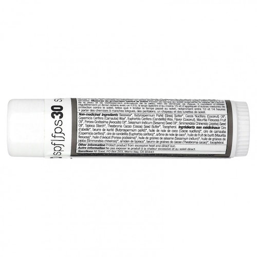 All Good Products, Минеральное солнцезащитное средство, солнцезащитный крем, SPF 30, кокос, 17 г (0,6 унции) #1