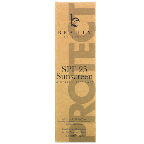 Beauty By Earth, Mineral Sunscreen, SPF 25, 4 fl oz (118 ml) #1