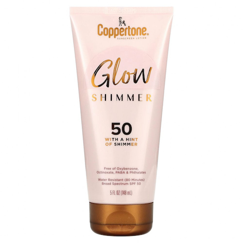 Coppertone, Glow, Shimmer, солнцезащитный лосьон, SPF 50, 148 мл (5 жидк. Унций) #1