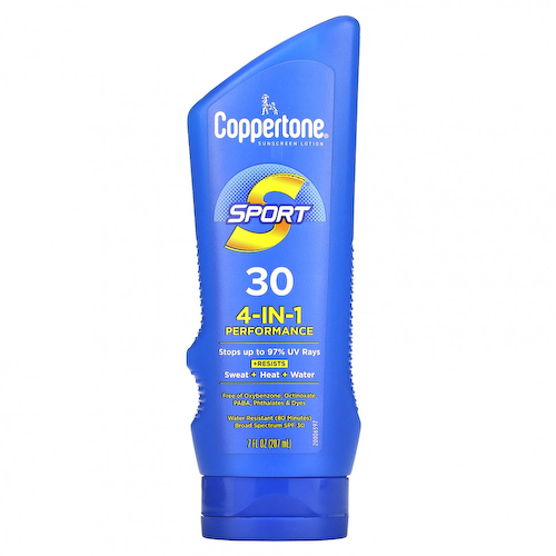 Coppertone, Sport, солнцезащитный лосьон, эффективность 4-в-1, SPF 30, 207 мл (7 жидк. Унций) #1