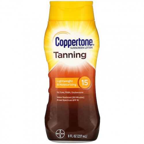 Coppertone, Средство для загара, легкое увлажнение, SPF 15, 237 мл (8 жидк. Унций) #1