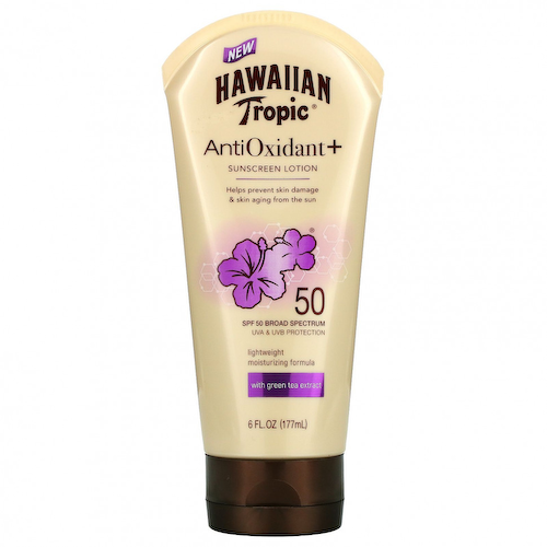 Hawaiian Tropic, Антиоксидант + солнцезащитный лосьон, SPF 50, 6 жидких унций (177 мл) #1