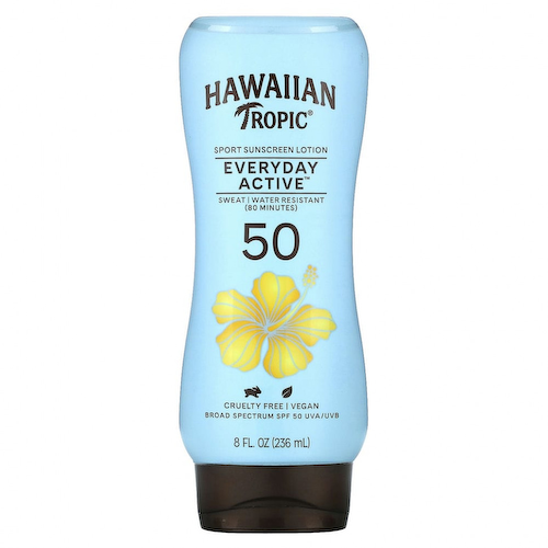 Hawaiian Tropic, Island Sport, солнцезащитное средство с широким спектром защиты, SPF 50, легкий тропический аромат, 236 мл #1